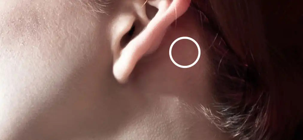 Olsson Scandinavia Patch Test application behind the ear