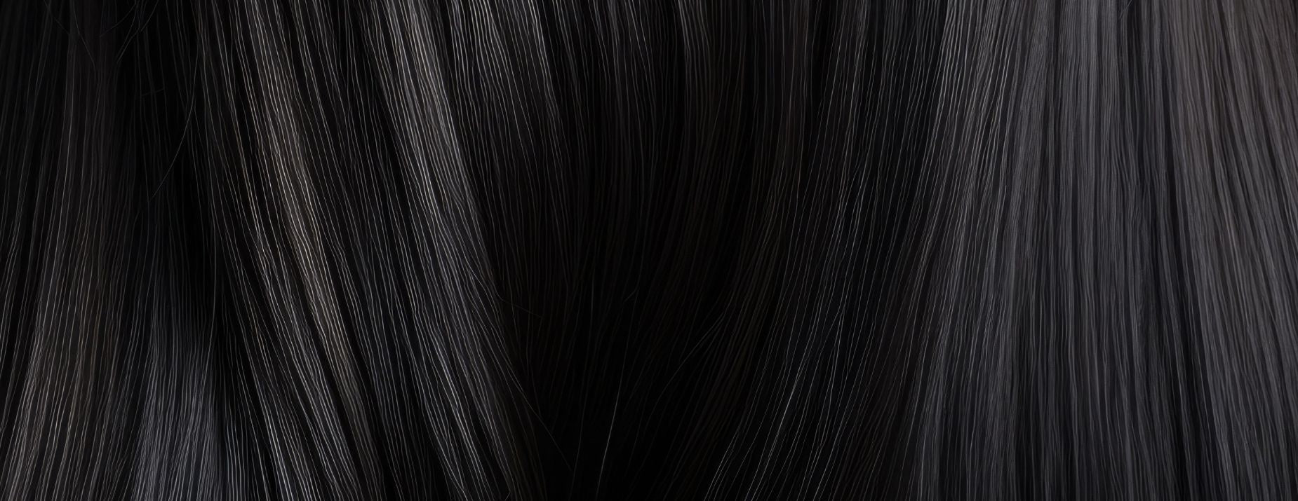 A close up of healthy, glossy, strong Hair.