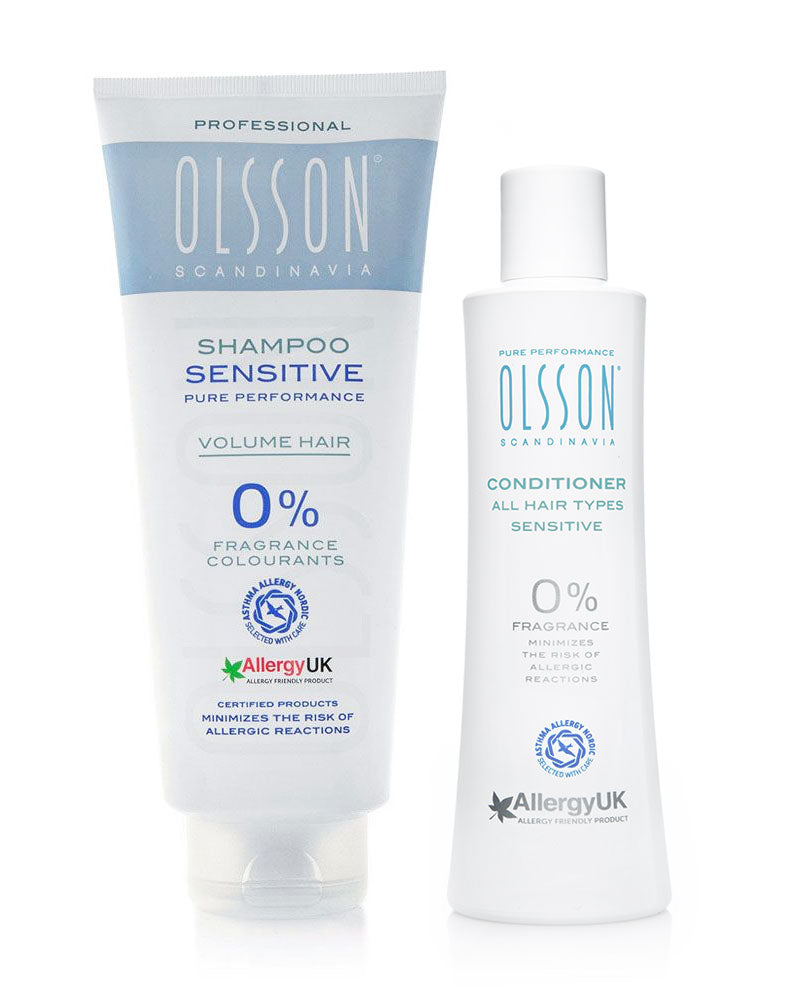 Sensitive Volume Shampoo & Sensitive Conditioner. Allergy UK Approved.