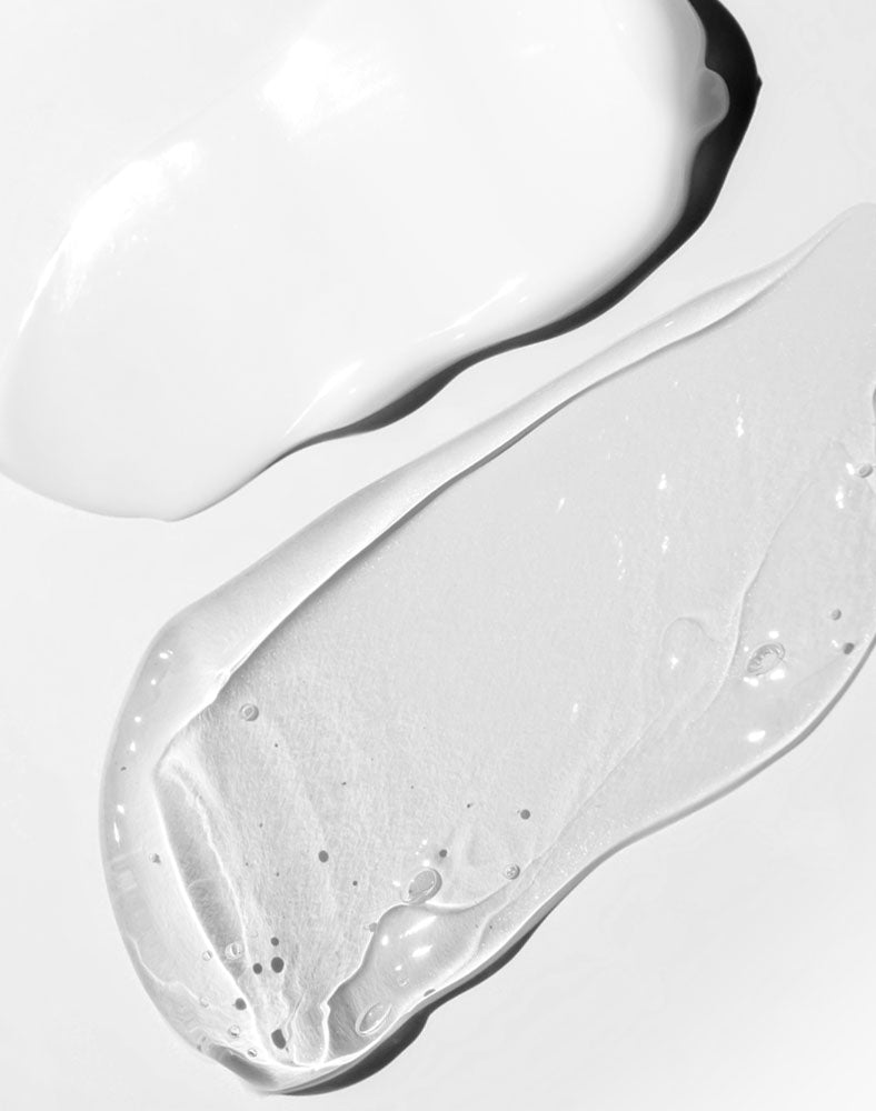 Sample swatches of Olsson Scandinavia Sensitive Shampoo and Olsson Scandinavia Sensitive Conditioner. 