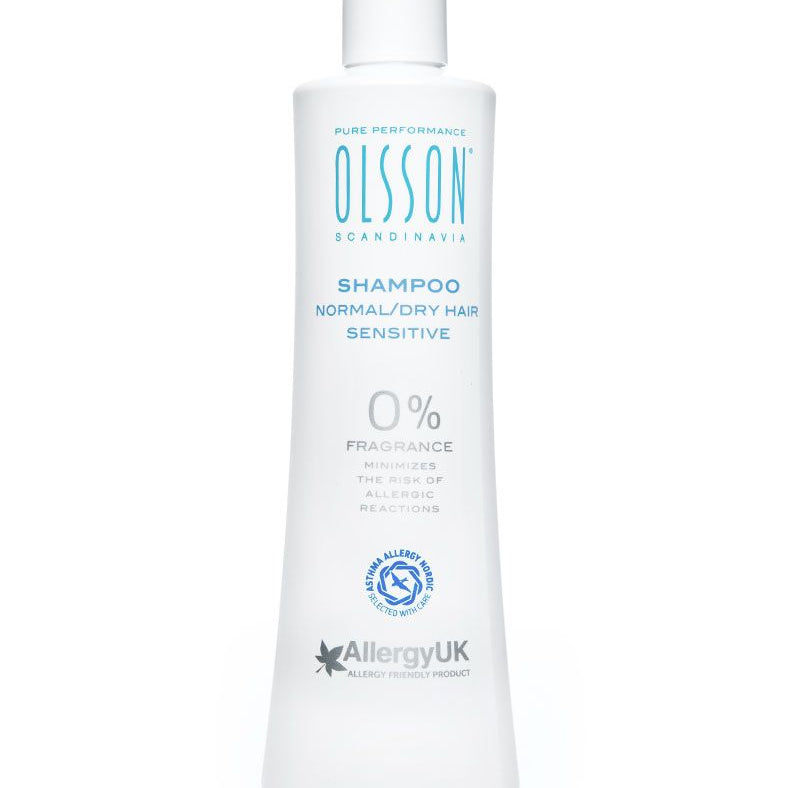 Dry Hair. Allergy UK - Allergy Friendly Product and Asthma Allergy Nordic Approved. Fragrance free. Minimises the risk of allergic reactions. 