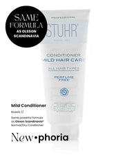 Stuhr® Mild Conditioner. Boasts the Same powerful formula as Olsson Scandinavia® Normal/Dry Conditioner. 