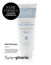 Stuhr® Mild Shampoo. Boasts the Same powerful formula as Olsson Scandinavia® Normal/Dry Shampoo. 