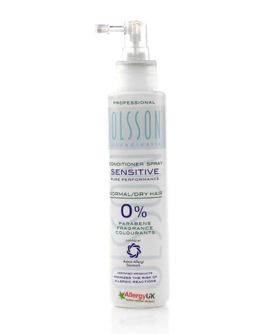 Allergy-friendly leave-in conditioner. Asthma-friendly leave-in conditioner. Gentle and mild for sensitive souls. 325ml. Minimises the risk of allergic reactions. 